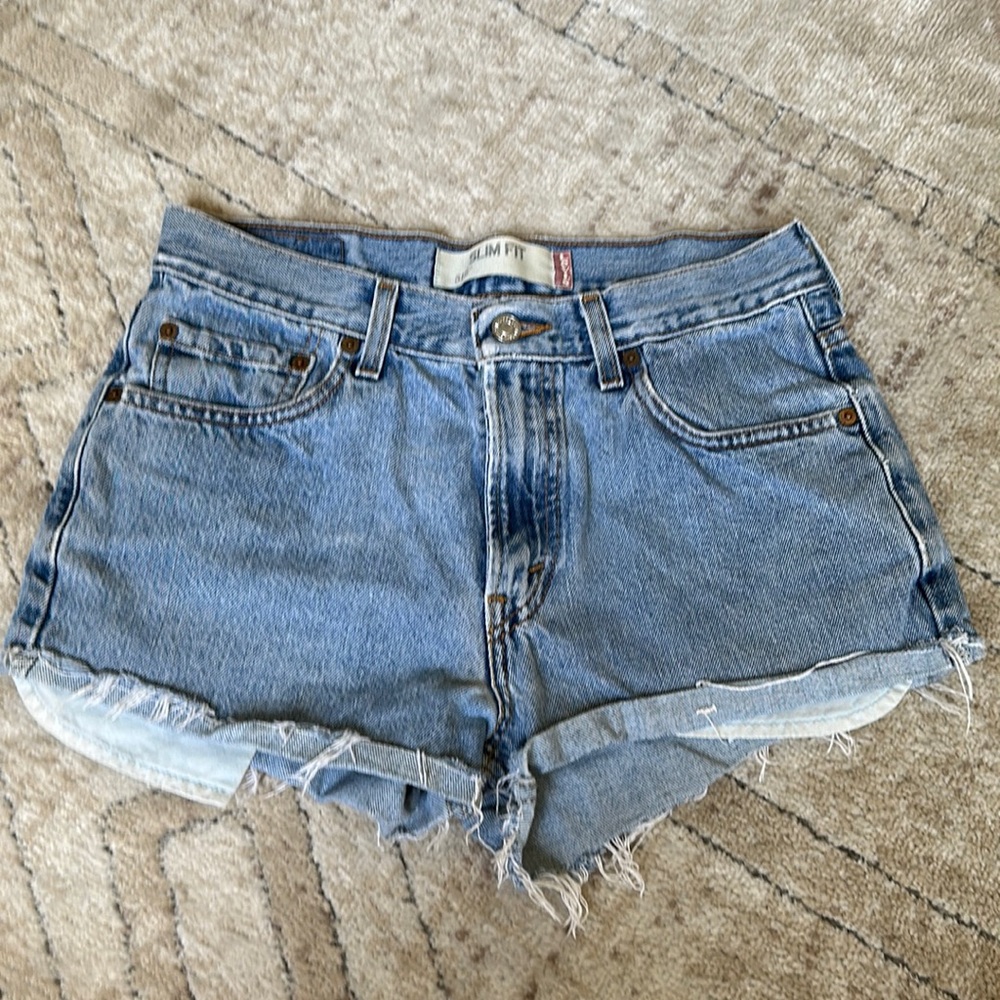 Levi’s 512 slim fit denim shorts